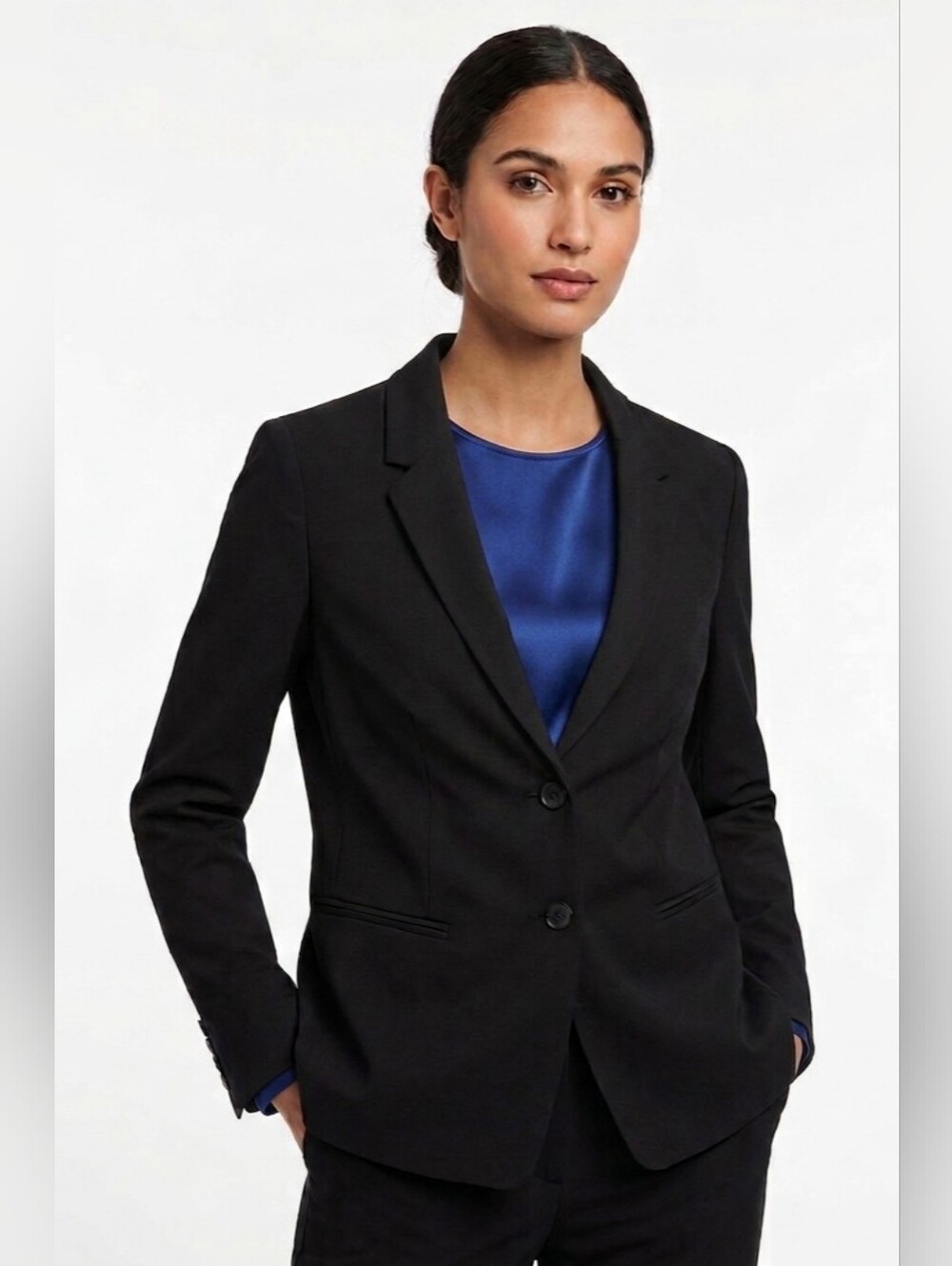 NWT The Limited Black Collection Two-Button Black Tailored Blazer Size 12P